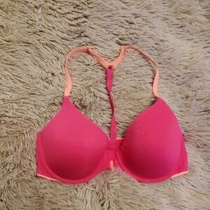 Pink & orange Victoria's secret bra size 32D